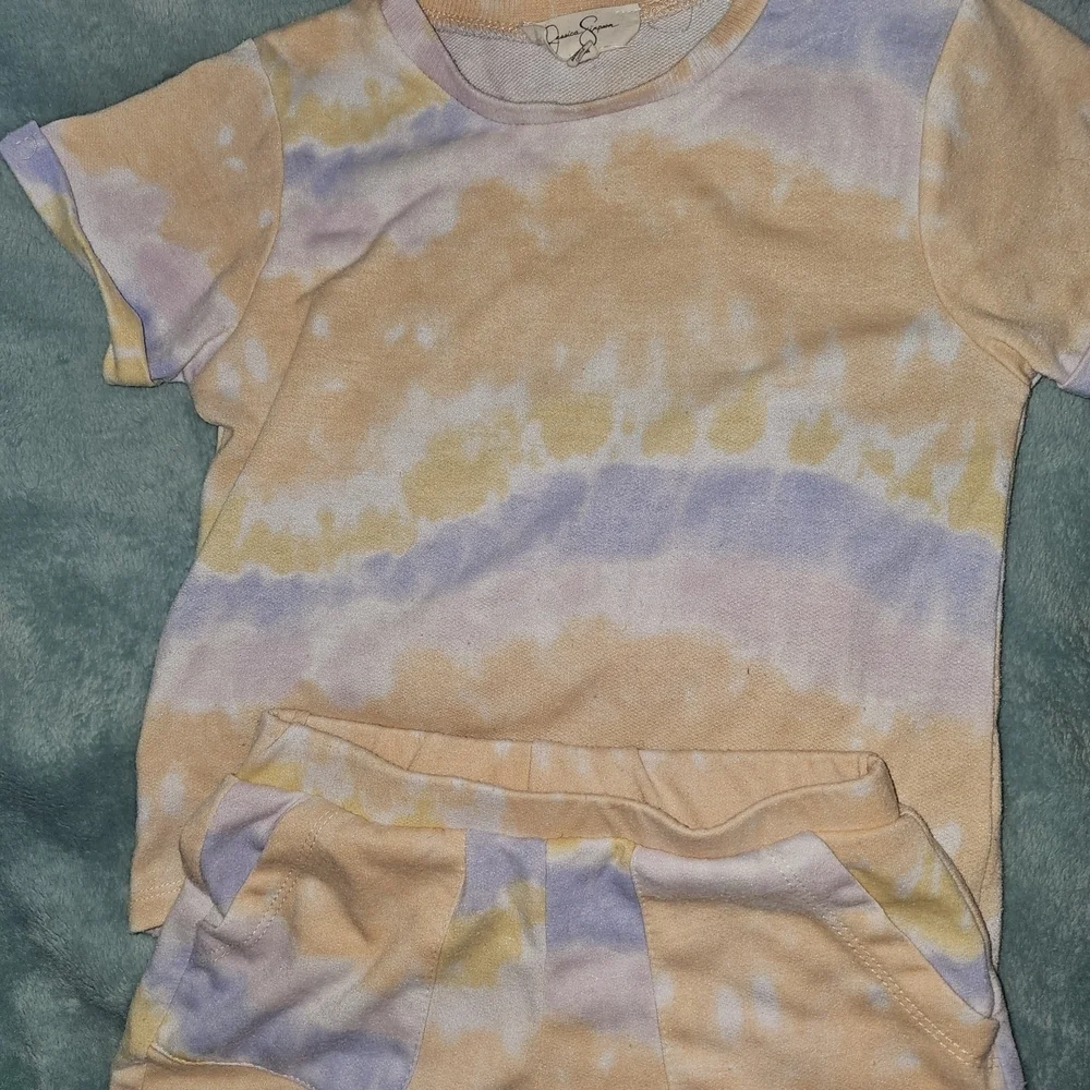 Jessica Simpson Peach and Lavender Top
